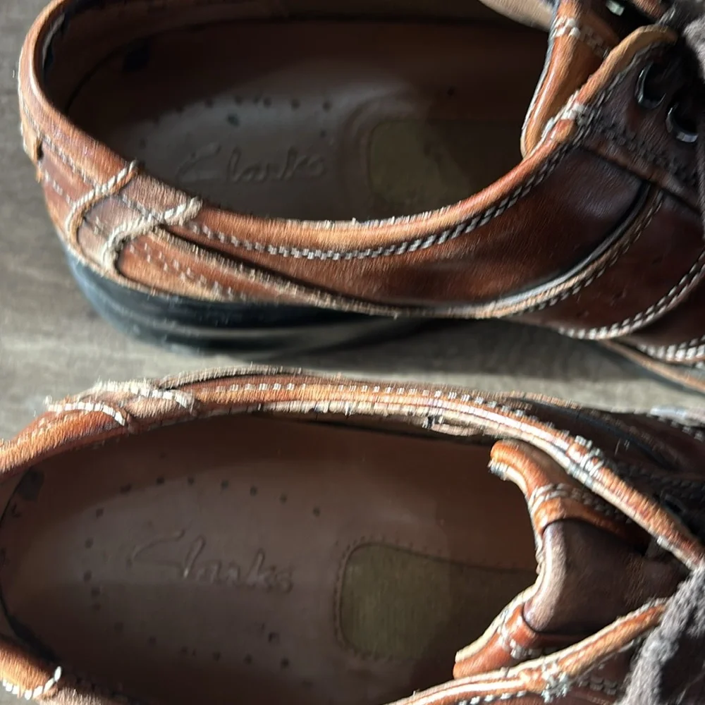Clark’s brown leather dress shoes size 10.5